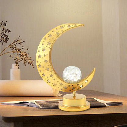 LED Ramadan Decorative Night Light - Wrought Iron Eid Table Lamp