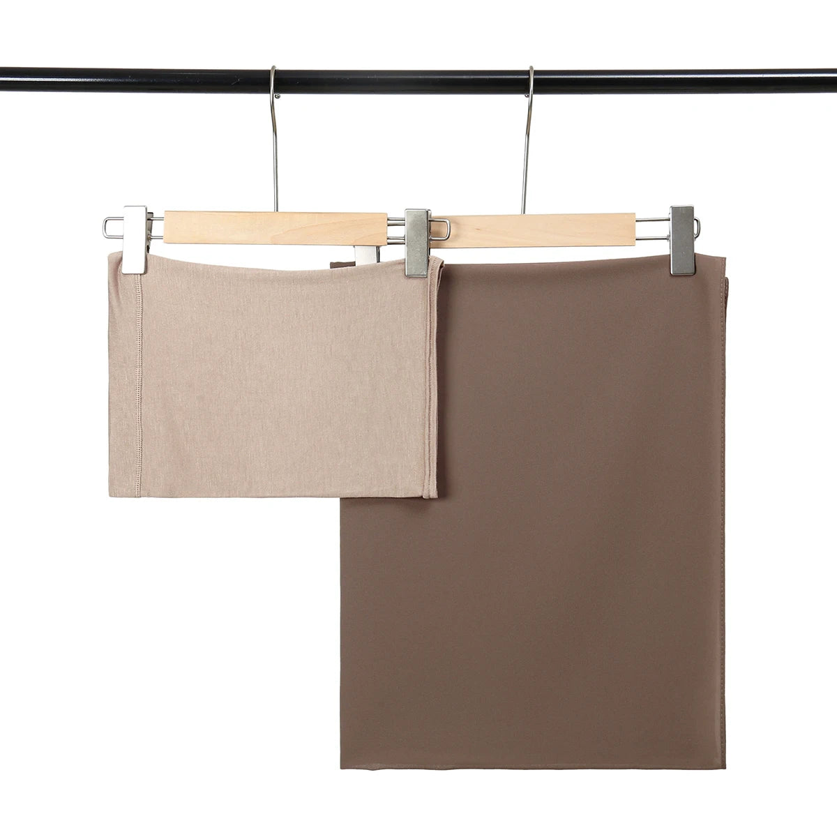 2-Piece Chiffon Hijab & Matching Undercap Set – Plain Shawl with Inner Cap for Women | 42 Colors