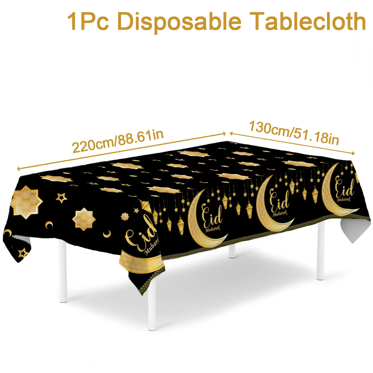 Ramadan Table Runner – Islamic Home & Party Decoration