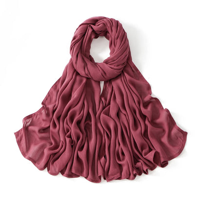 Women's Plain Modal Hijab Scarf – Lightweight Everyday Headscarf
