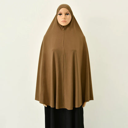 Solid Color Long Hijab Shawl – 130 × 113 cm