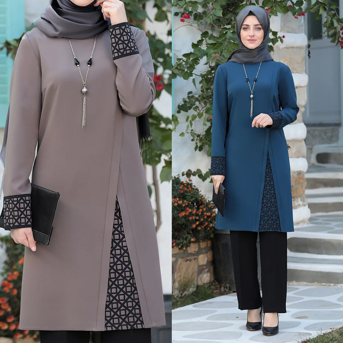 Two-Piece Modest Set – Long Top & Pants