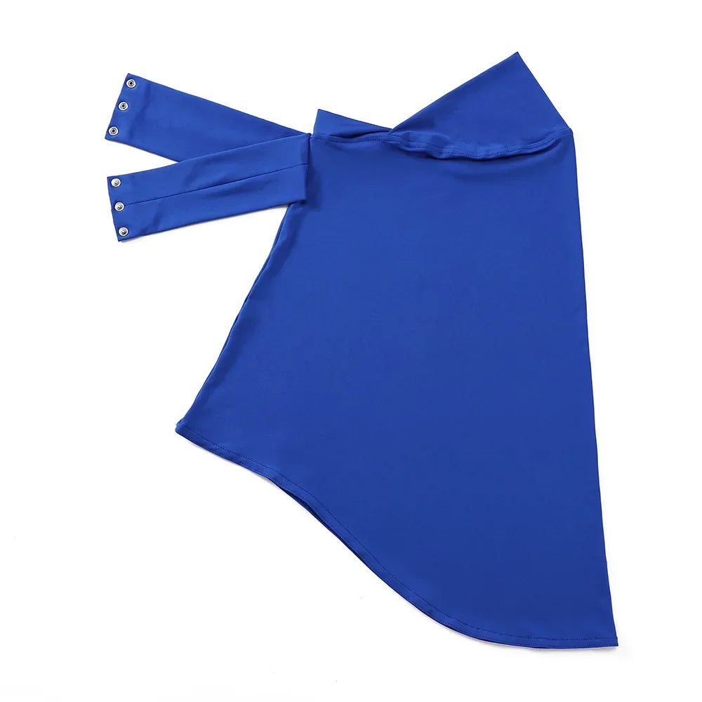 Instant Jersey Hijab Undercap – Full Cover Snap Fastener Head Wrap (16 Colors)