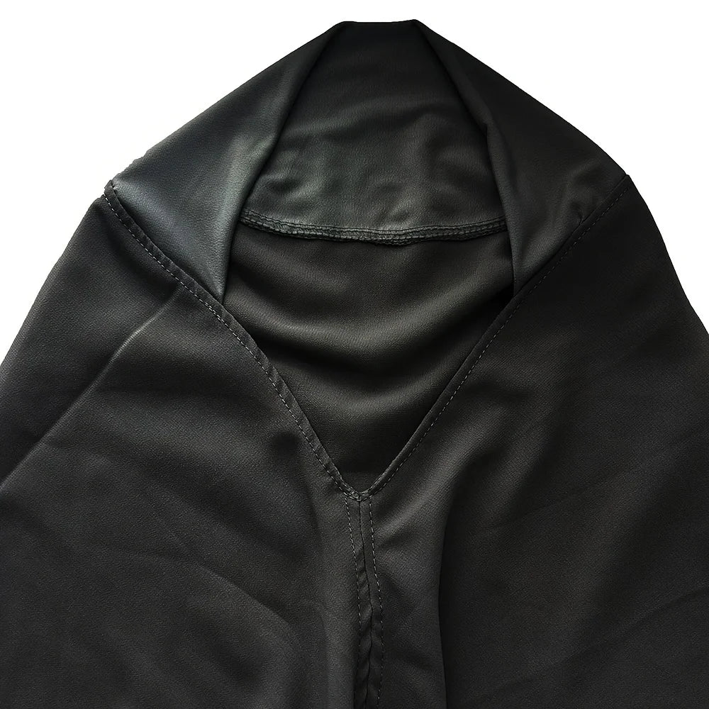 Double-Layer Instant Hijab – Solid-Color Headscarf