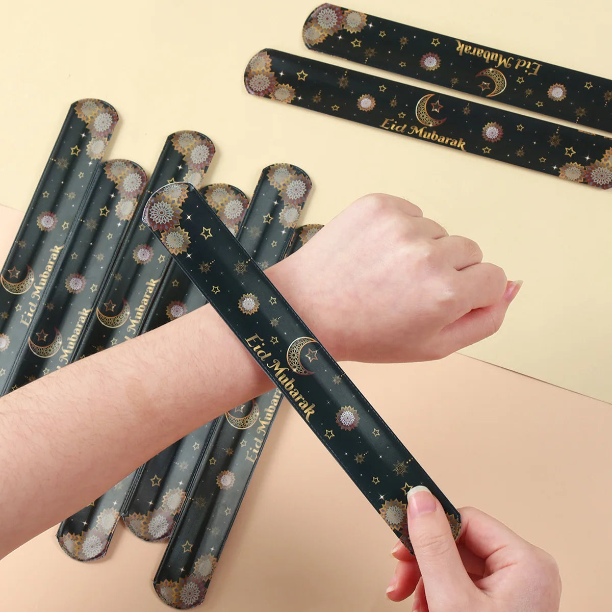 Eid Mubarak Slap Bracelet – Islamic Party Favor & Kids Gift