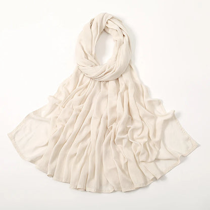 Women's Plain Modal Hijab Scarf – Lightweight Everyday Headscarf