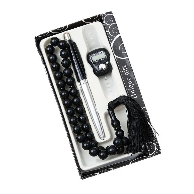 33 Prayer Beads Tasbih – 3-Piece Misbaha Set for Men & Women (4 Colors)