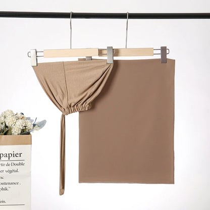 2-Piece Chiffon Hijab & Matching Undercap Set – Plain Shawl with Inner Cap for Women | 42 Colors