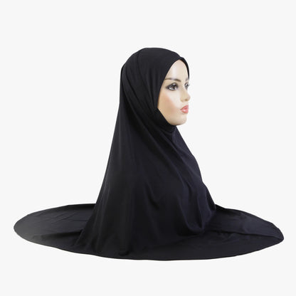Women's Amira Pull-On Hijab with Chin Part – XL Jersey Inner Scarf
