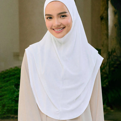 Instant Hijab with Neck Coverage – Solid Color