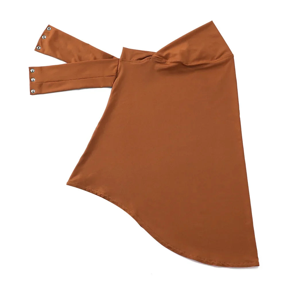 Instant Jersey Hijab Undercap – Full Cover Snap Fastener Head Wrap (16 Colors)