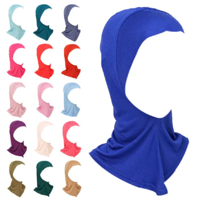 Women's Full-Cover Ninja Underscarf Bonnet – High-Stretch Cotton Jersey, 28 Colors