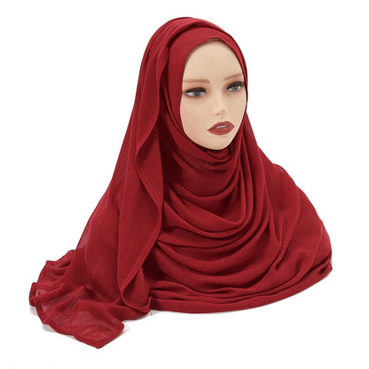 Women's Plain Modal Hijab Scarf – Lightweight Everyday Headscarf