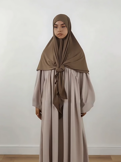 Large Square Hijab Scarf – 145 × 145 cm