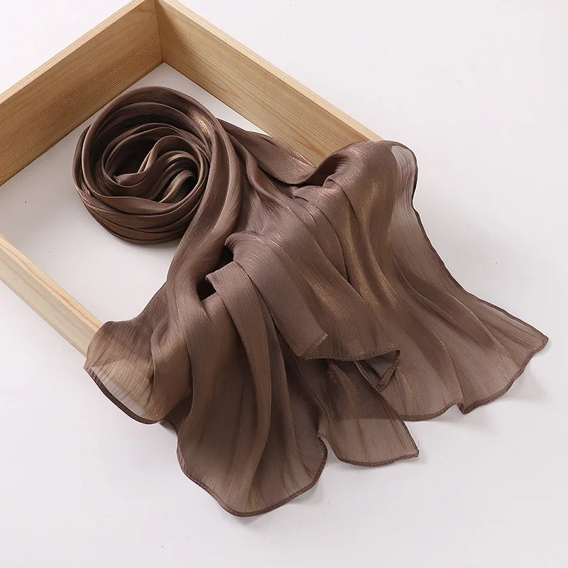 Premium Chiffon Hijab Scarf for Women | Soft Long Veil & Shawl | 20 Colors