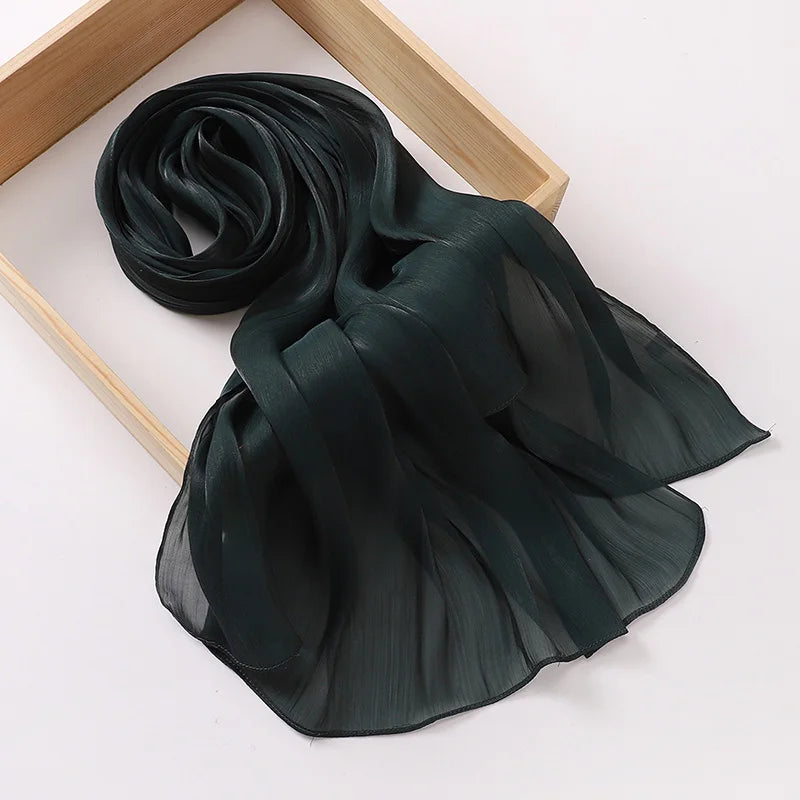 Premium Chiffon Hijab Scarf for Women | Soft Long Veil & Shawl | 20 Colors