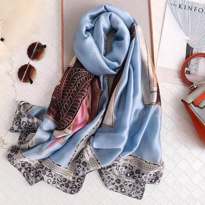 Printed Polyester Hijab Scarf & Shawl - 180x90cm Women's Wrap