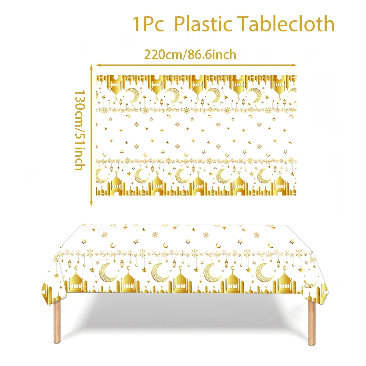 Ramadan Table Runner – Islamic Home & Party Decoration