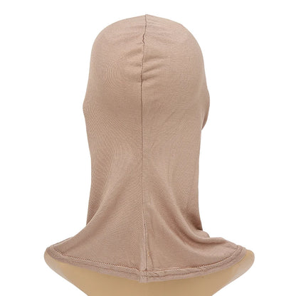 Women's Full-Cover Ninja Underscarf Bonnet – High-Stretch Cotton Jersey, 28 Colors