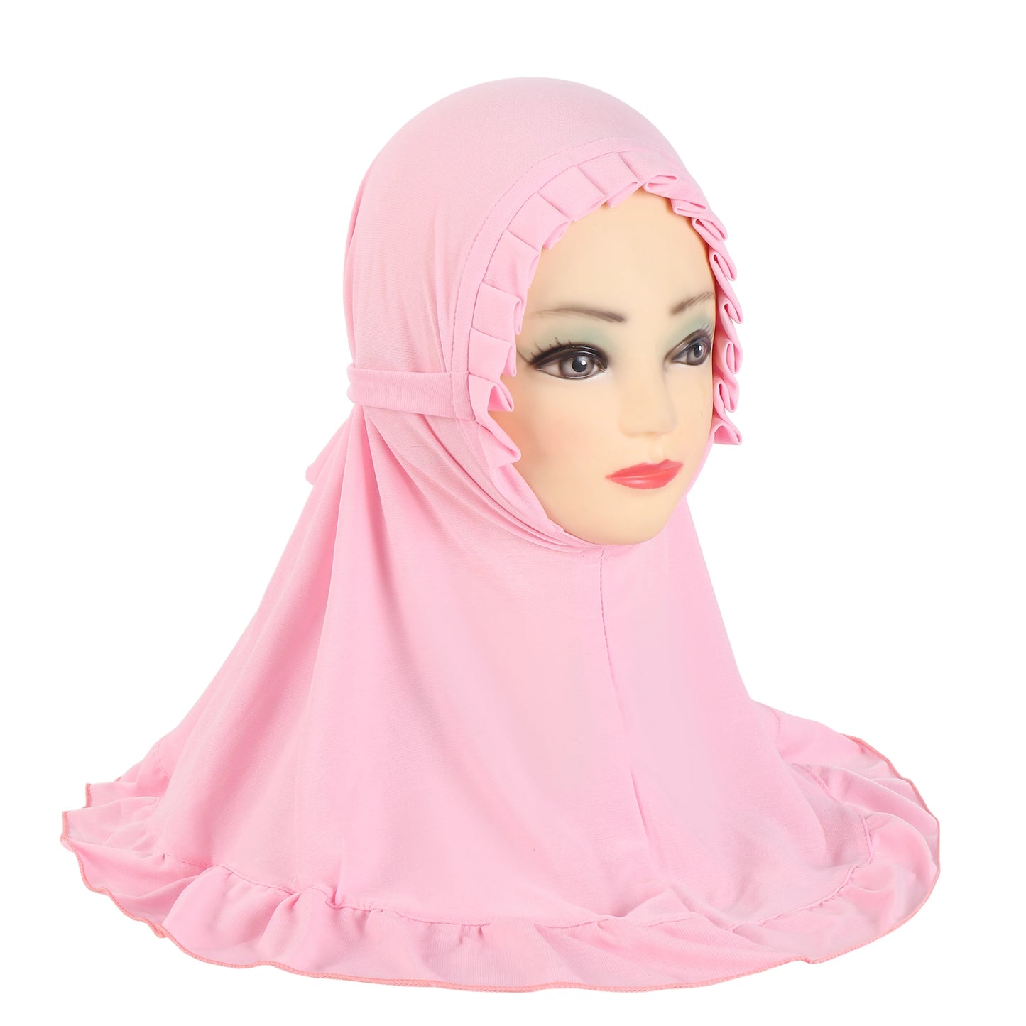 Girls Pull-On Amira Hijab – Ages 3–6, Soft Stretch Jersey, 11 Colors