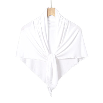 Jersey Triangle Hijab Scarf – Soft Solid Color Shawl & Head Wrap (Single & 2-Piece Sets)