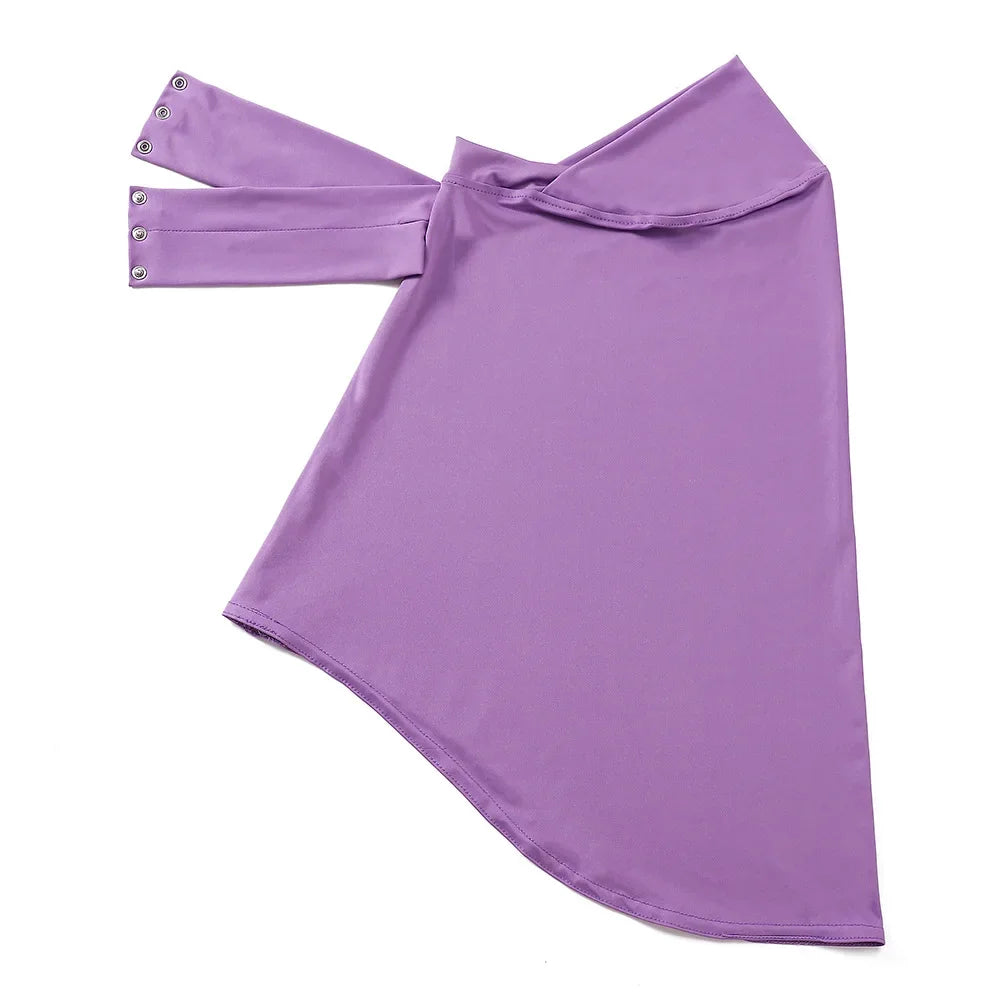 Instant Jersey Hijab Undercap – Full Cover Snap Fastener Head Wrap (16 Colors)