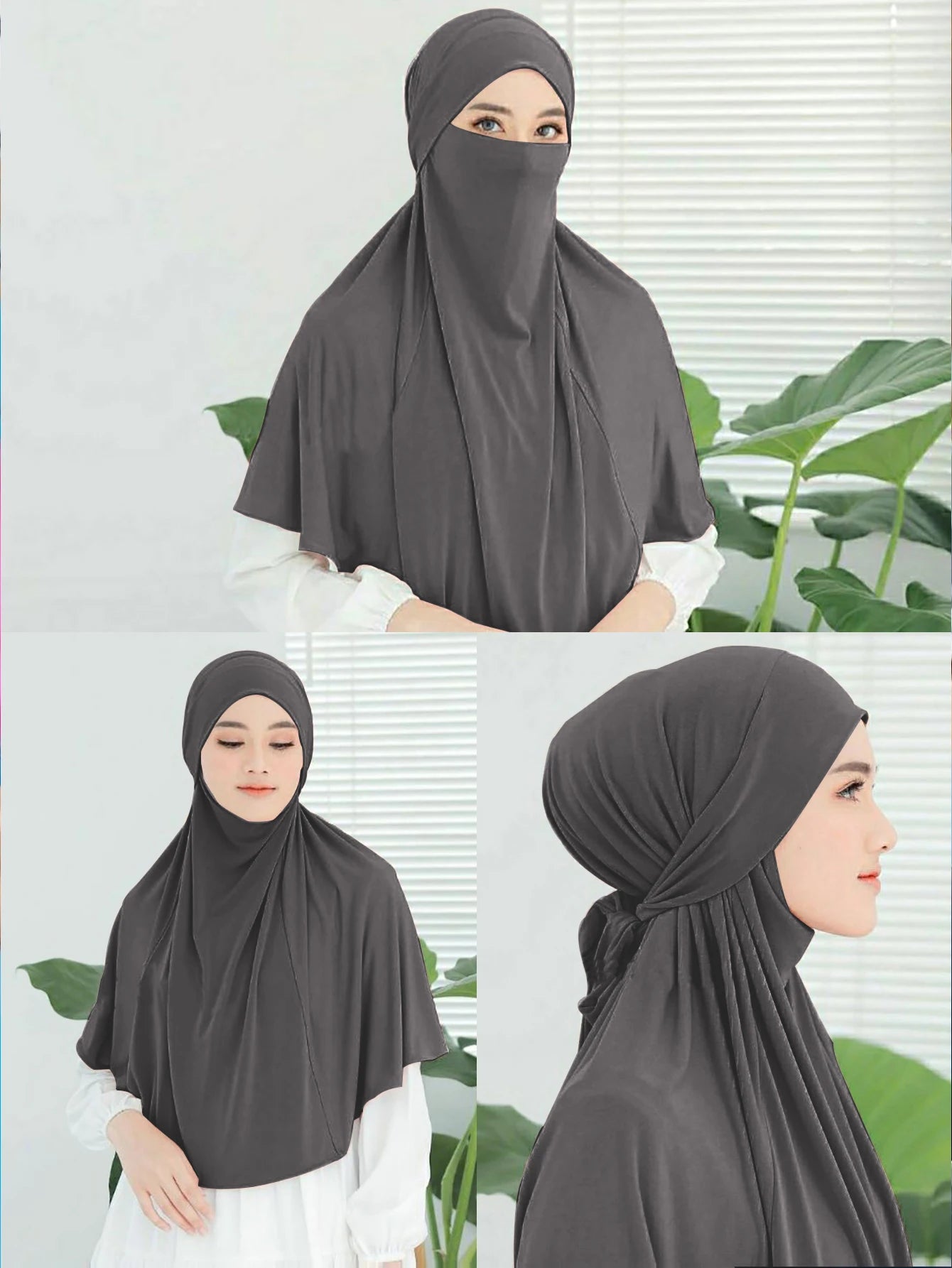 Plain Instant Turban Hijab – Large Headband Muslim Headscarf for Women | 11 Colors