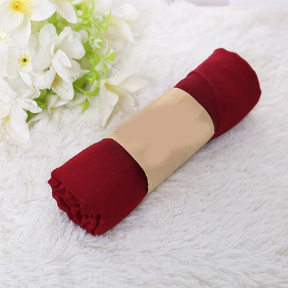 Solid Color Cotton Hijab Scarf & Shawl for Women | Lightweight Beach Wrap | 17 Colors