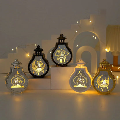 Ramadan LED Candle Lantern – Islamic Flameless Night Light for Eid & Home Decor | 9 Designs