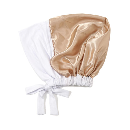 Satin Hijab Undercap with Tie | Double Layer Inner Cap Bonnet for Women | 15 Colors