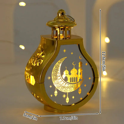 Ramadan LED Candle Lantern – Islamic Flameless Night Light for Eid & Home Decor | 9 Designs