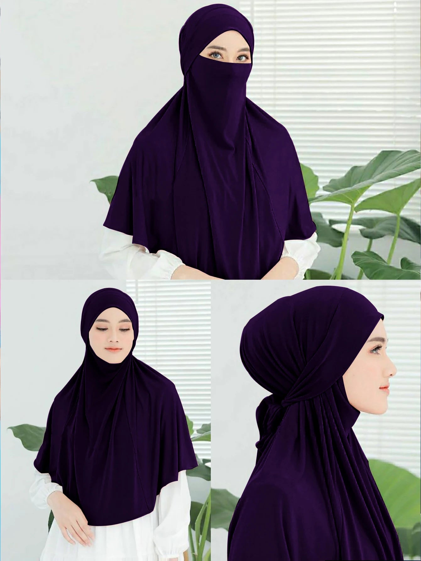 Plain Instant Turban Hijab – Large Headband Muslim Headscarf for Women | 11 Colors