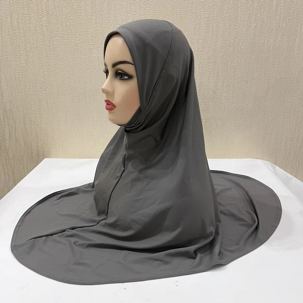 Women's Instant Hijab Scarf – Lightweight Linen Jersey Head Wrap, 13 Colors