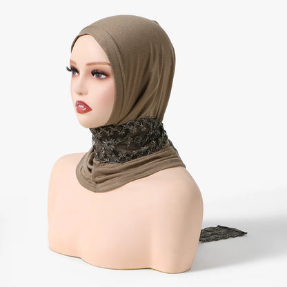 Women's Instant Inner Hijab Cap – Soft Underscarf Bonnet, All-Season