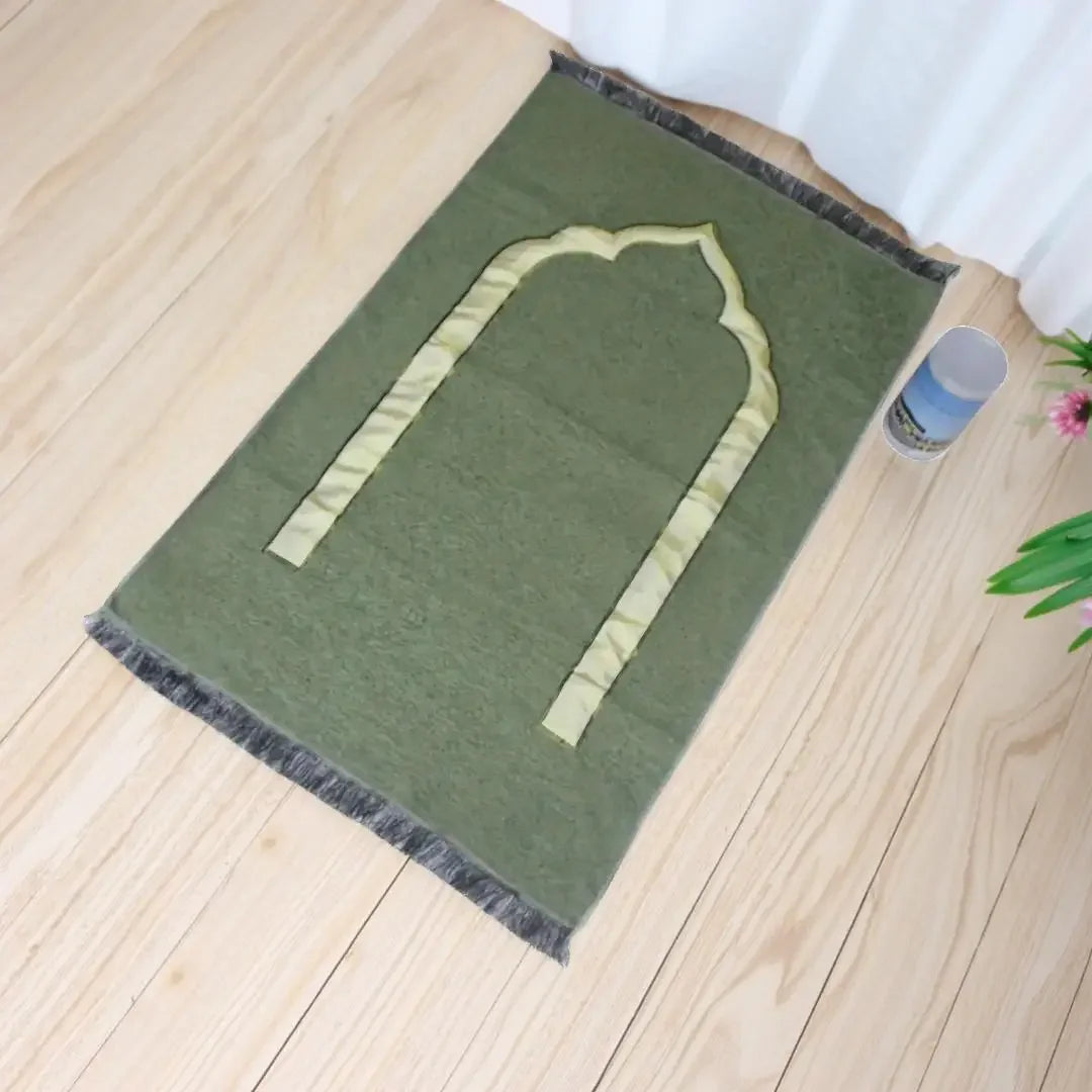 Islamic Prayer Mat & Prayer Beads Gift Set – Cylinder Gift Box | 70×110cm | 6 Colors