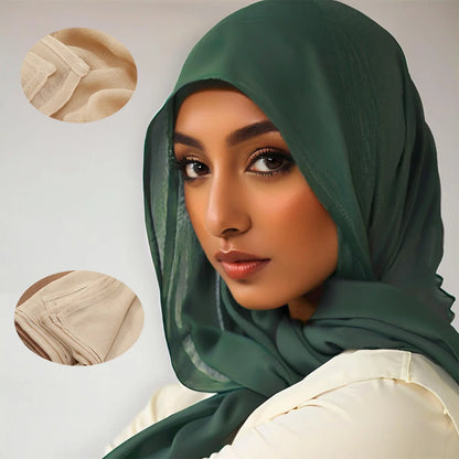 Soft Cotton Hijab for Women | Elegant Muslim Headscarf | 44 Colors | 190×85cm