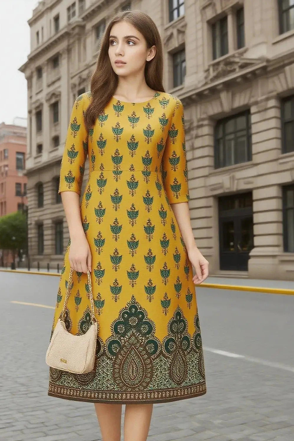 Women's Straight-Cut Abaya – Casual Modest Dress