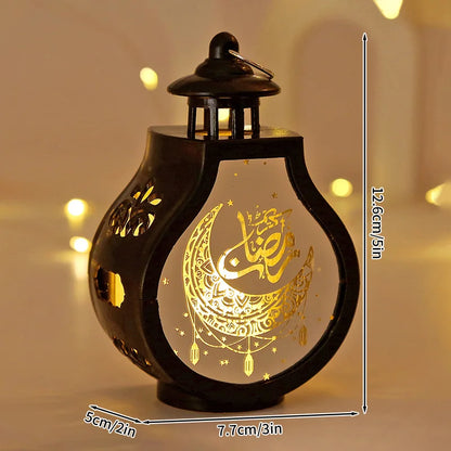 Ramadan LED Candle Lantern – Islamic Flameless Night Light for Eid & Home Decor | 9 Designs