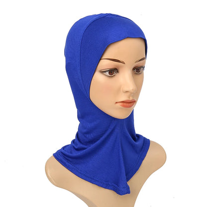 Women's Full-Cover Ninja Underscarf Bonnet – High-Stretch Cotton Jersey, 28 Colors