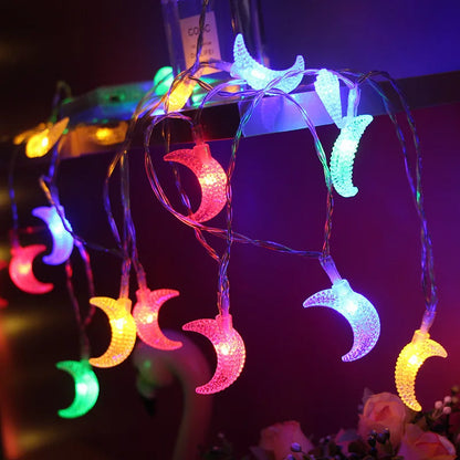 Ramadan LED Birch Tree Light – Star & Moon String Lights, 1.5m 10 LED