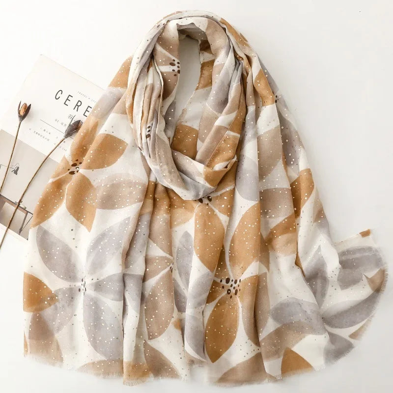 Printed Tassel Hijab Scarf & Shawl for Women | 88×180cm Bohemian Wrap | 60 Designs