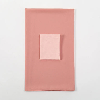 2-Piece Chiffon Hijab & Matching Undercap Set – Plain Shawl with Inner Cap for Women | 42 Colors