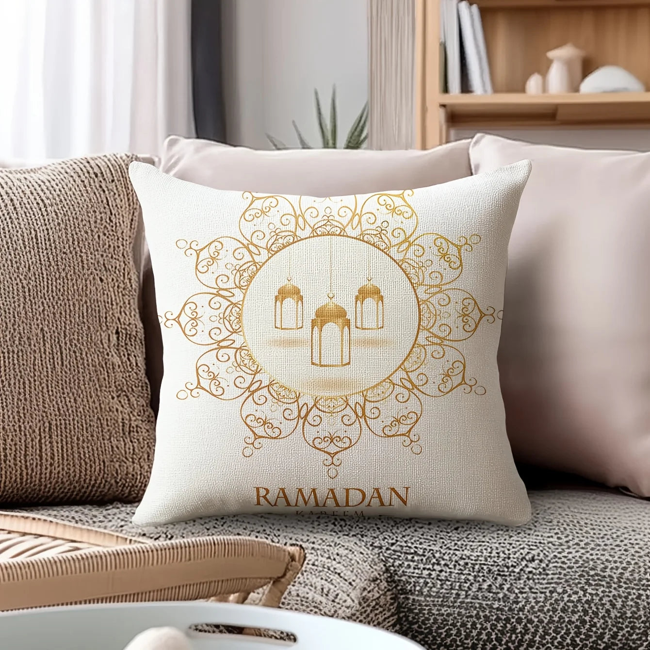 Ramadan & Eid Islamic Cushion Cover – Muslim Decorative Sofa Pillowcase | 8 Designs