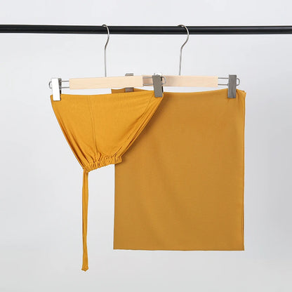 2-Piece Chiffon Hijab & Matching Undercap Set – Plain Shawl with Inner Cap for Women | 42 Colors