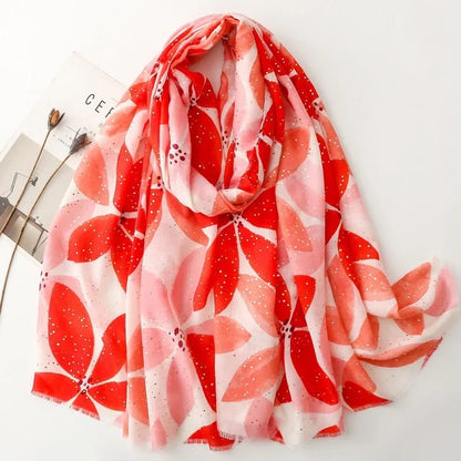Printed Tassel Hijab Scarf & Shawl for Women | 88×180cm Bohemian Wrap | 60 Designs